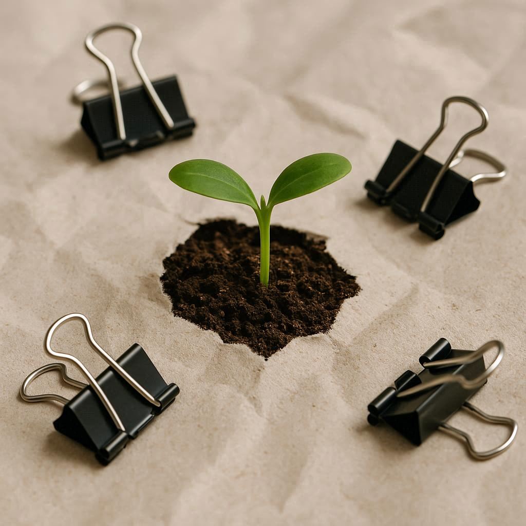 Digital document management system reducing paper waste in office environment